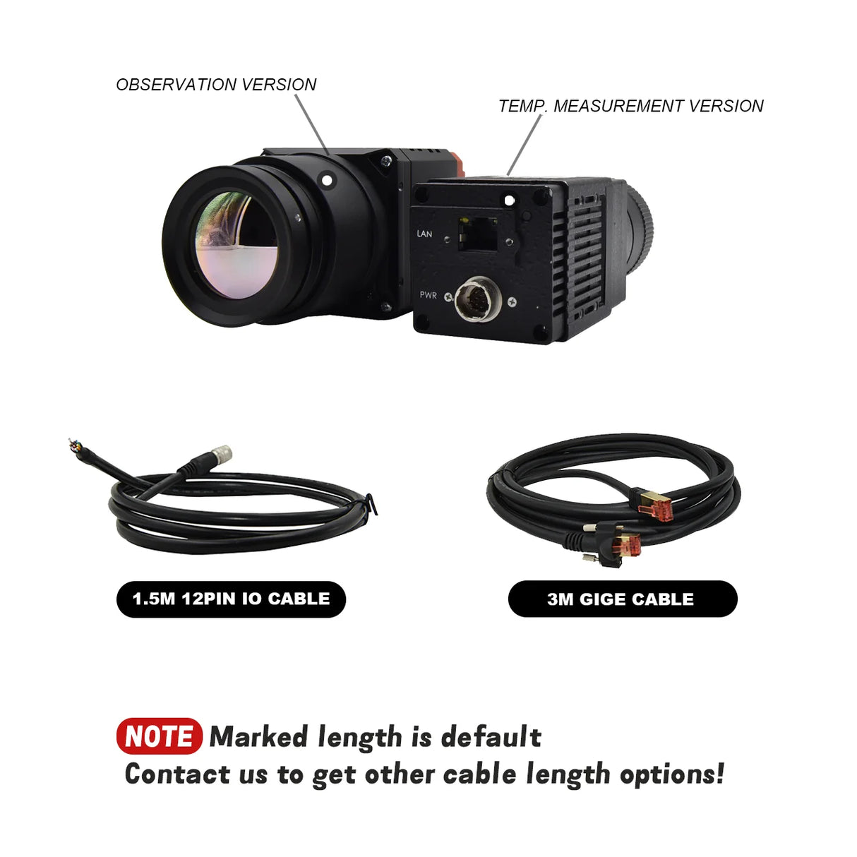640x512 Radiometric calibration Industrial Inspection Thermal Infrared Camera LEO 64006LW-50gm - Vision Datum