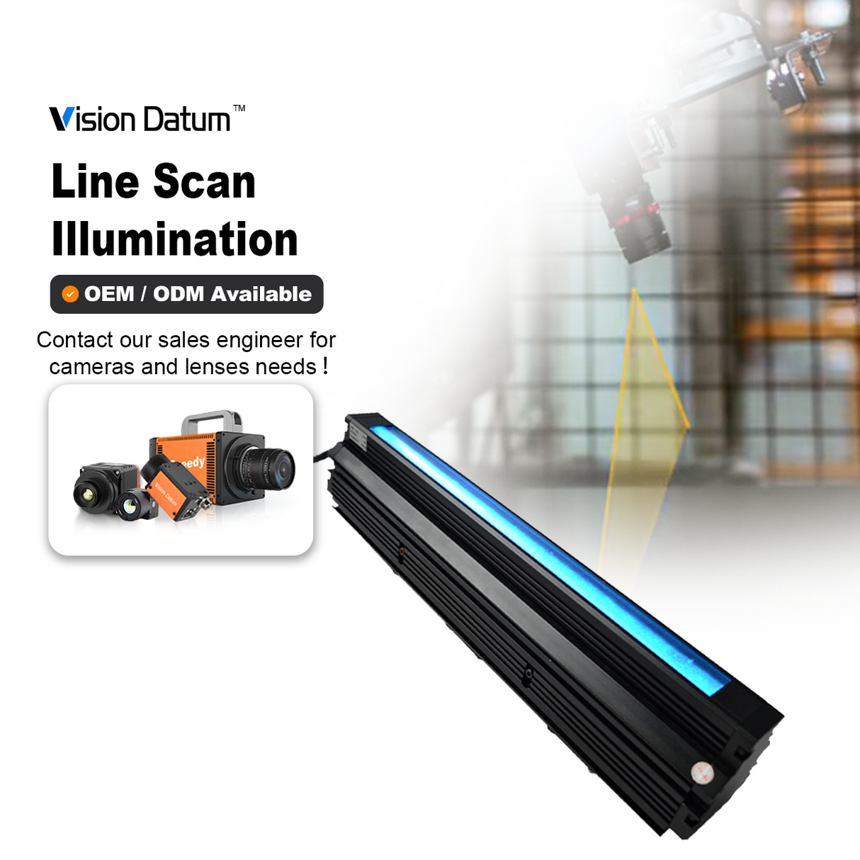 24V LED Machine Vision Line Scan illumination
