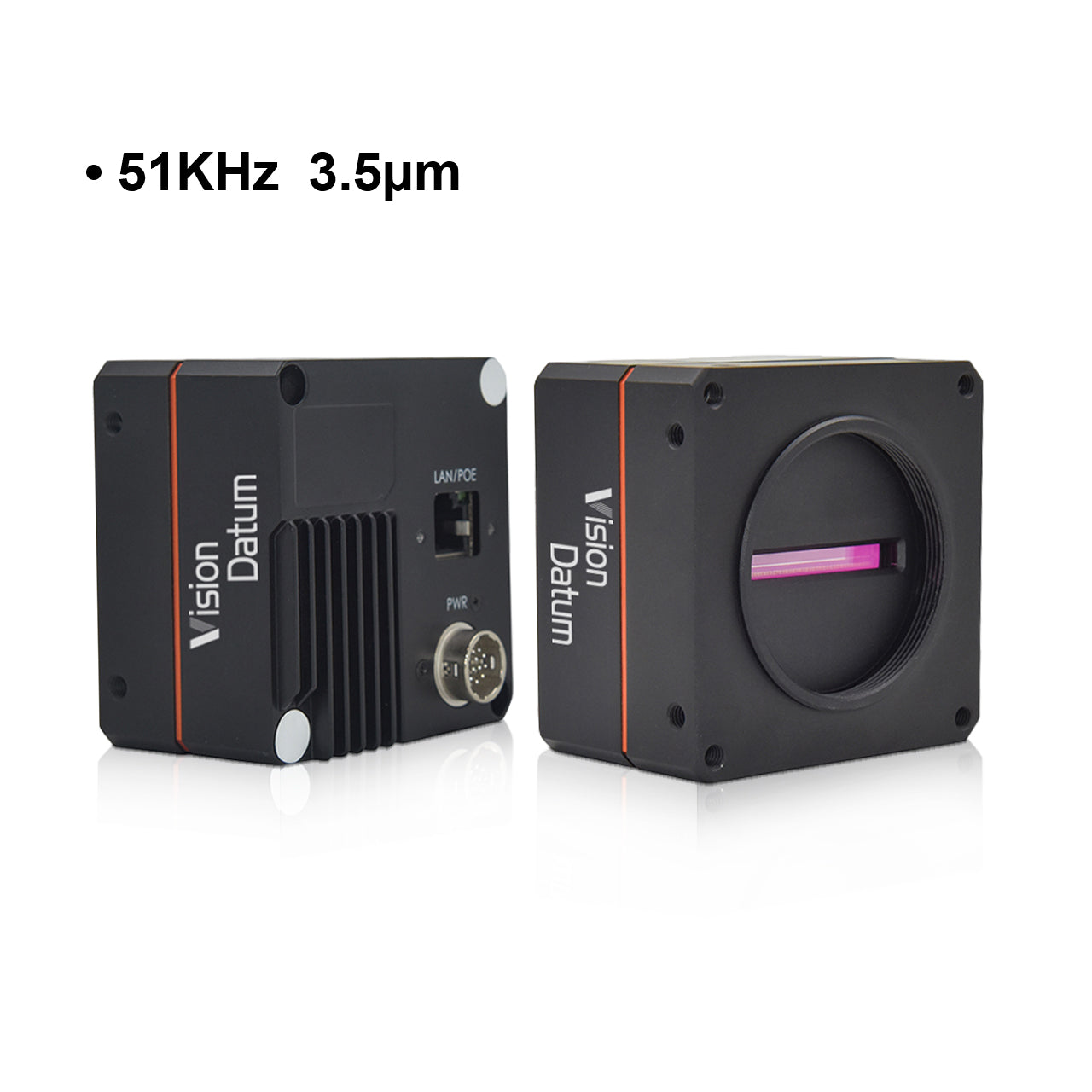 Камера линейного сканирования с креплением M72, 16K, 50 кГц, 3,5 мкм 