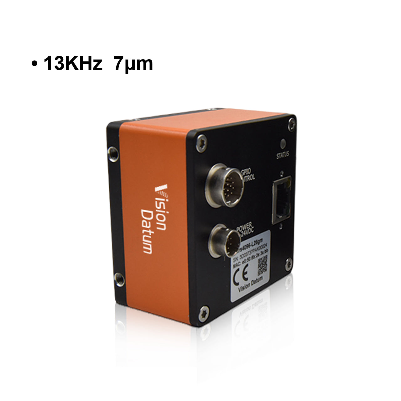 Камера линейного сканирования GigE с креплением M72, 8K, 13 кГц, 7 мкм 