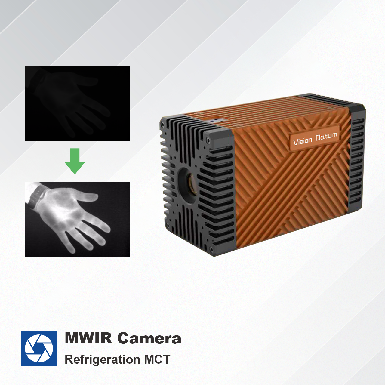 1500 To 5200 nm Spectrum MWIR Cooled Infrared Camera