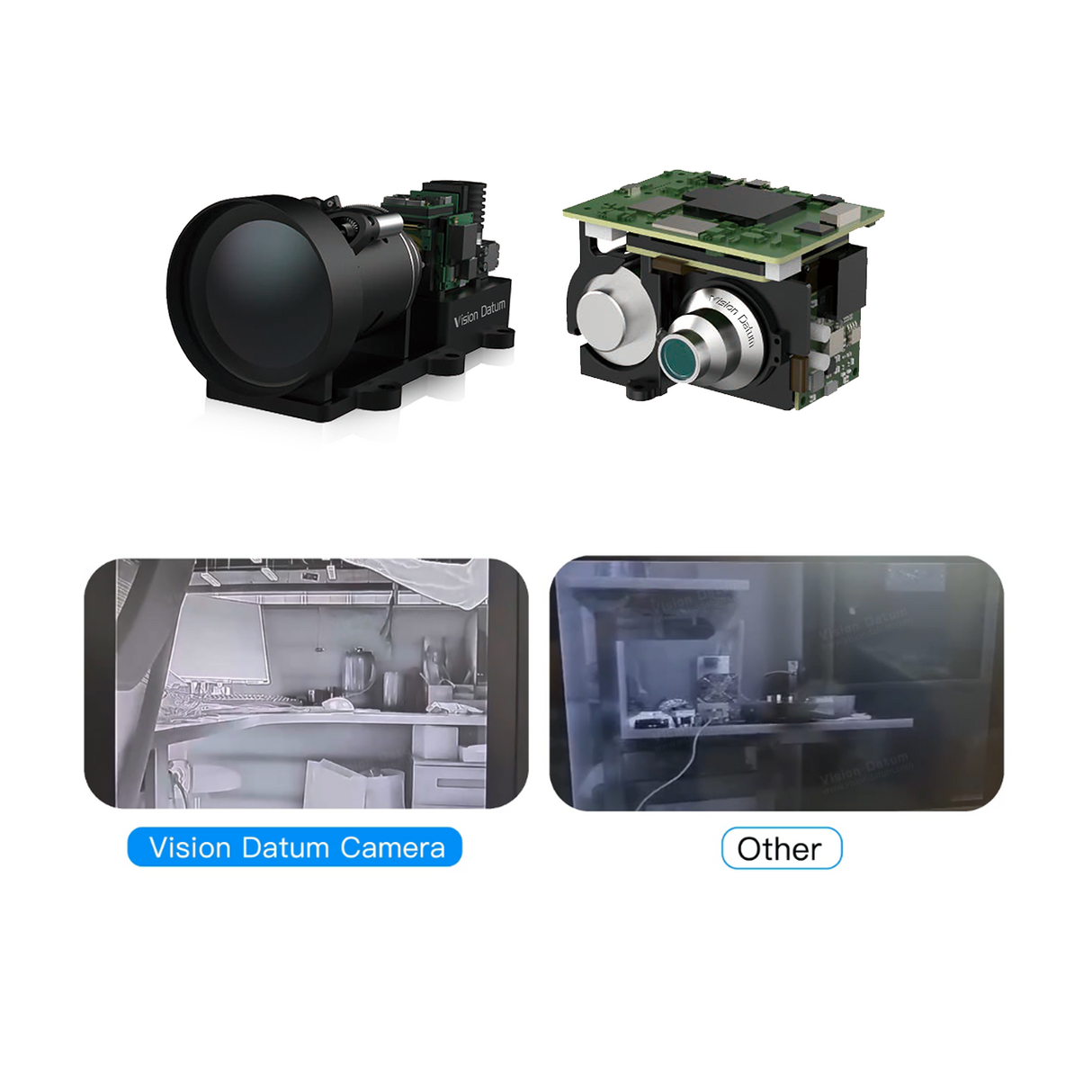 640x512 Неохлаждаемый детектор VOx LWIR камера для нефтехимического трубопровода CH4 C2H6 C3H8