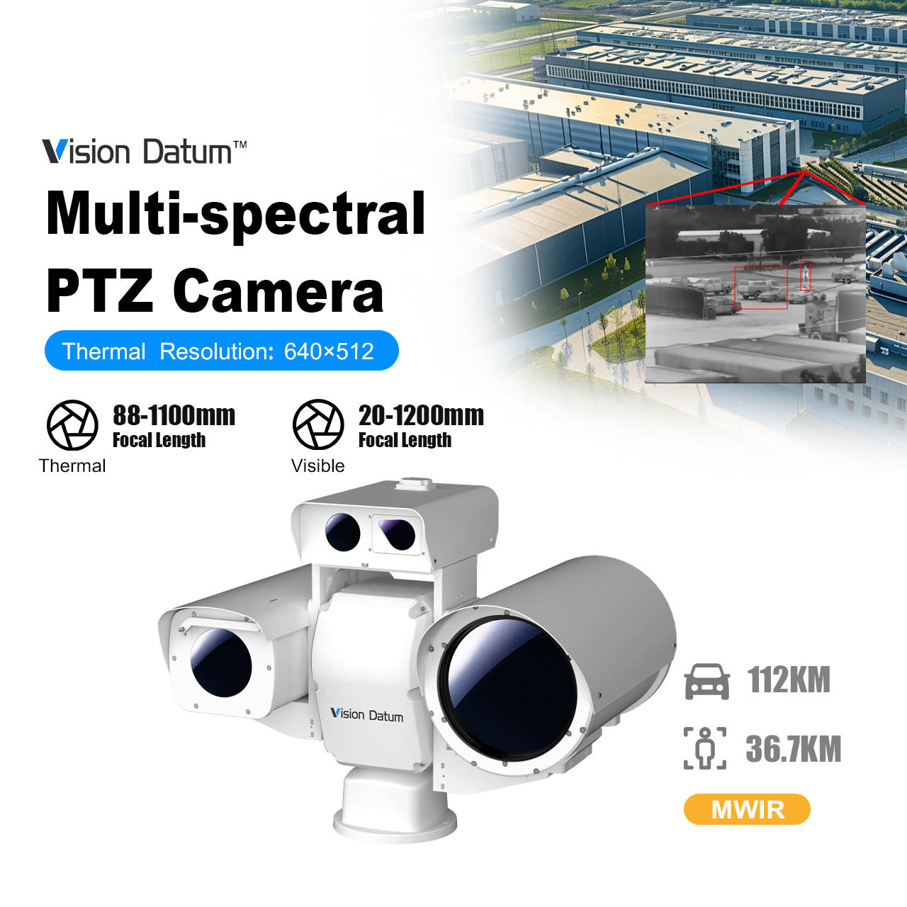 iVa30M4MPH-L3 3.7-4.8μm Multi Spectrum PTZ Camera