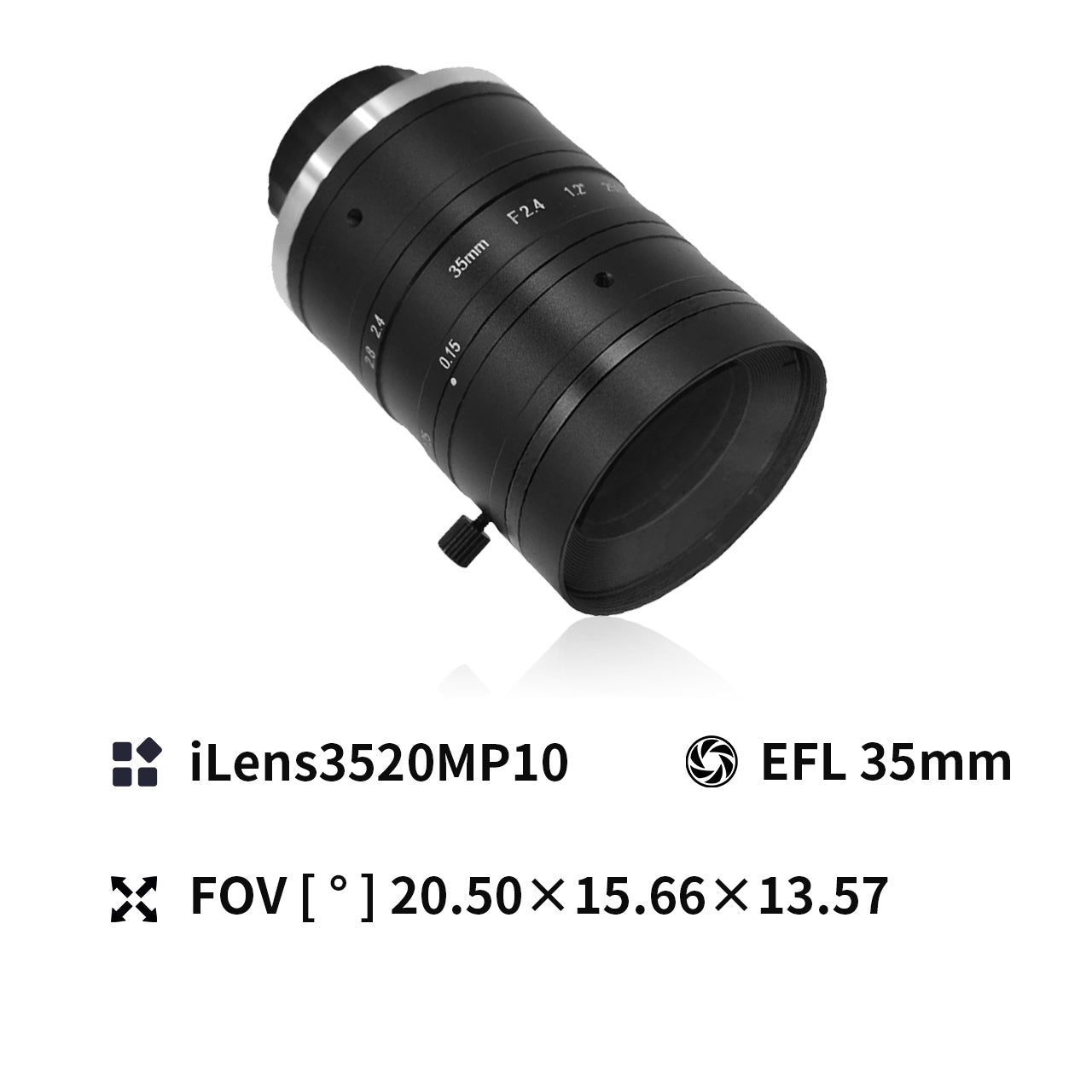 10MP 5mm 2/3" C Mount Manual Focus Fa Industrial Lens For Machine Vision
