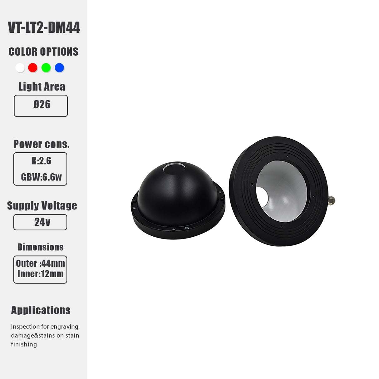 RGB Dome Shape Illumination With Diffuser Panel