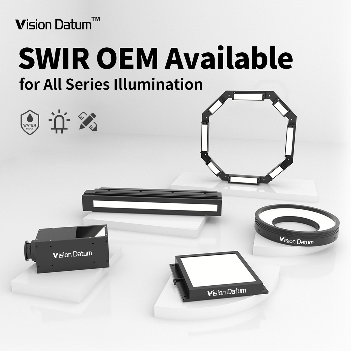 OEM SWIR Light – Line, Ring, Backlight & Coaxial Illumination for Industrial & Scientific Imaging