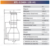 BTL-H1 Series 1" C-Mount Bi-Telecentric Lenses for Component Measurement - Vision Datum