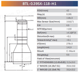 BTL-H1 Series 1" C-Mount Bi-Telecentric Lenses for Component Measurement - Vision Datum