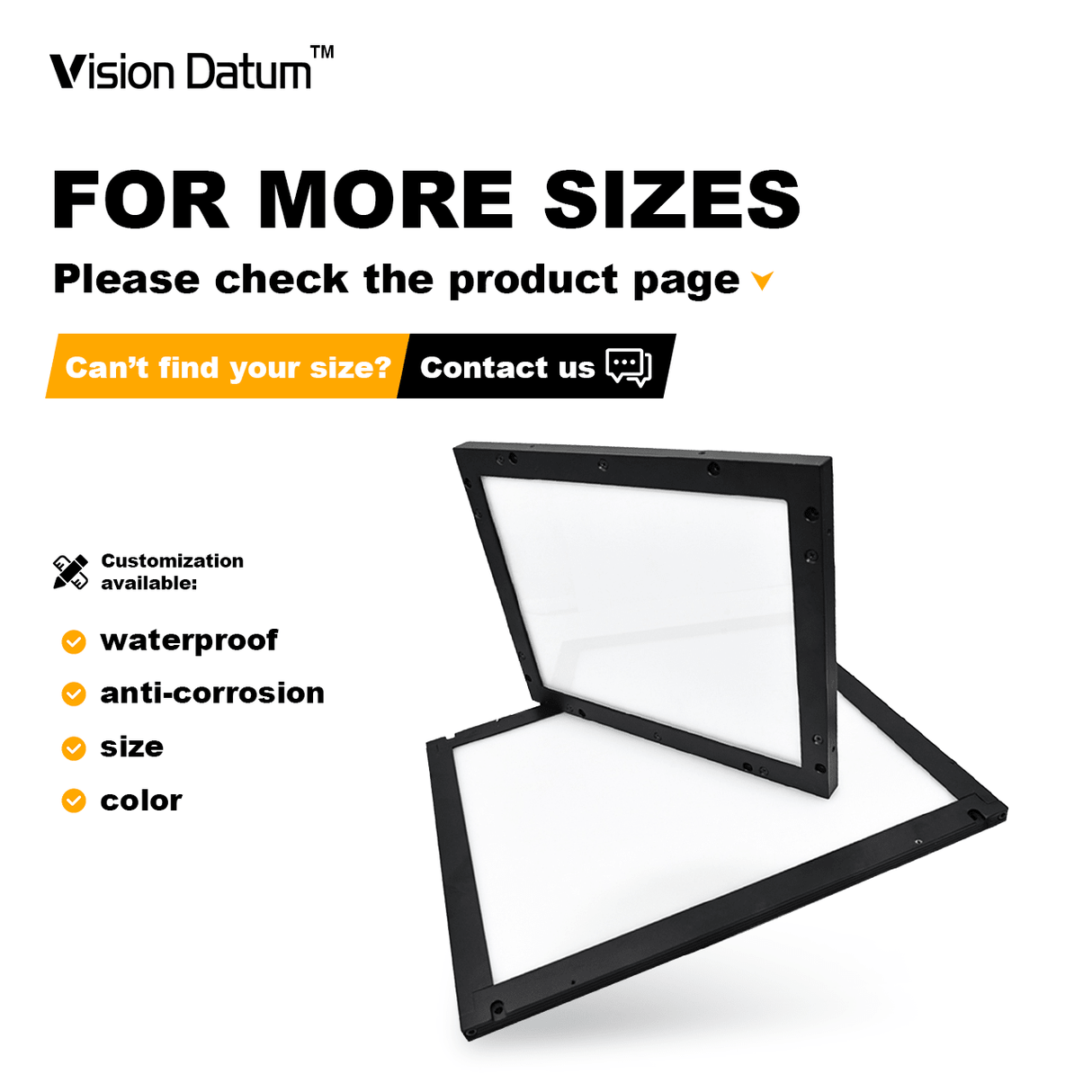 Diffuser UV Bottom Flat Machine Vision Backlight - Vision Datum