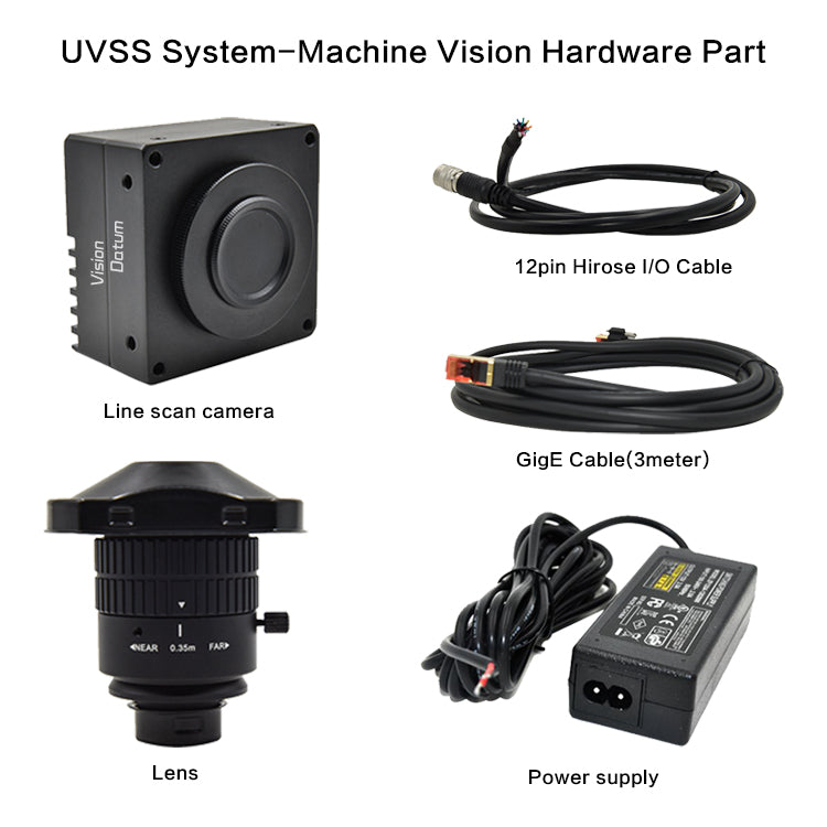 Pro_Vision Datum 2K-Farb-GigE-Zeilenscankamera UVSS Unterfahrzeug-Autosicherheitsinspektionssystem mit 180-Grad-Fisheye 