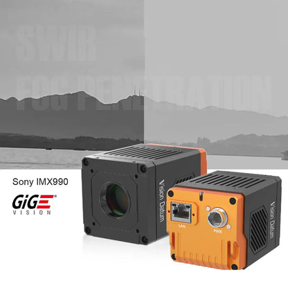 Thermal Imaging INGaAs Area Scan GigE Camera 1.3MP 91FPS IMX990 SWIR Support Windows