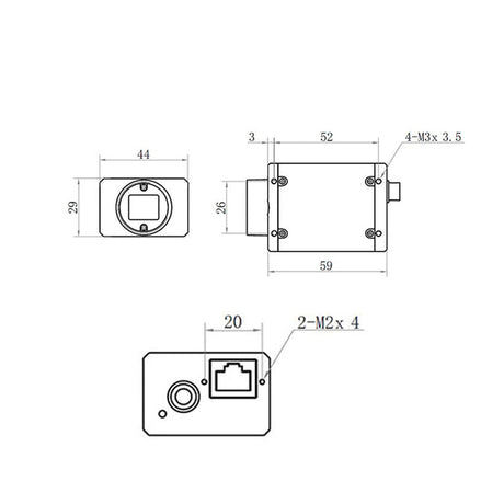 High Resolution 1.7MP IMX432 68FPS GigE Machine Camera - Vision Datum