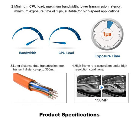 High Resolution 25MP 10GigE CMOS Area Scan Industrial Camera - Vision Datum