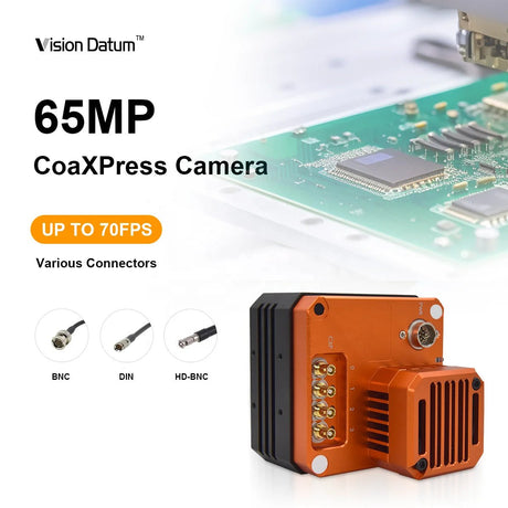 High Resolution 65MP 71FPS Gpixel GMAX3265 CoaXpress Camera for PCB Inspection - Vision Datum