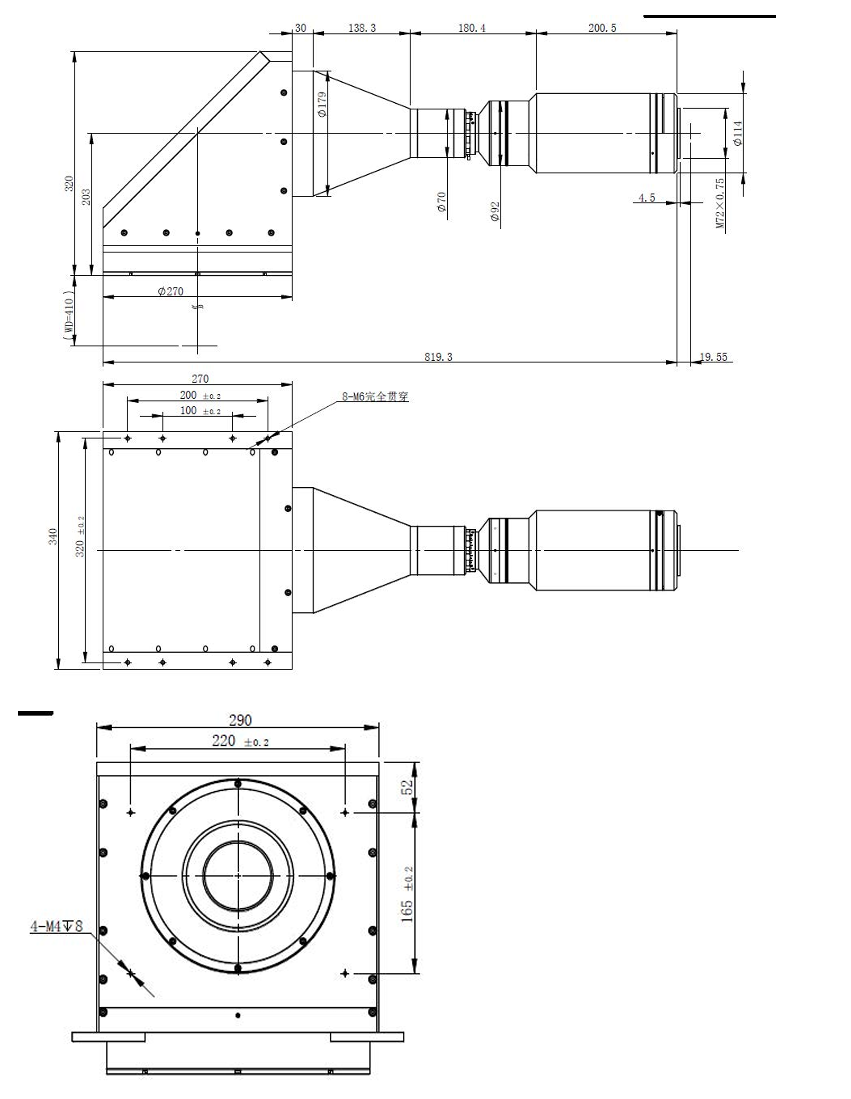 High-resolution telecentric lens with MTF30 100 lp/mm for micro-defect detection and edge measurement