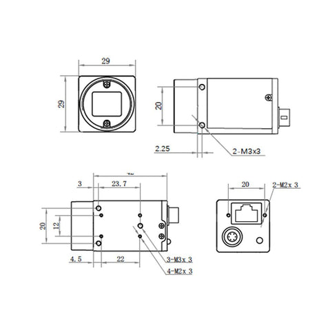 High Speed 0.4MP 313FPS Motion Capture Global Shutter Camera - Vision Datum