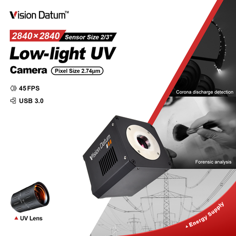2840×2840 IMX487 90%@550nm QE USB3.0 Ultraviolet Camera iBX-UVU8S - Vision Datum