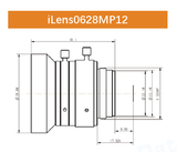 iCentral 1/1.7" 12MP C-Mount противоударные промышленные объективы для систем машинного зрения