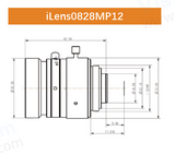 iCentral 1/1.7" 12MP C-Mount противоударные промышленные объективы для систем машинного зрения