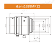 12 Mega Pixels 1/1.7 " C-mount  Low Distortion Industrial Lens - Vision Datum