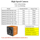 Caméra haute vitesse iSpeedy 25000fps 2560×2016 pour les tests destructifs 