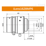 iCentral 1/1.8" 6MP C-Mount Low Distortion Industrial Machine Vision Lenses - Vision Datum