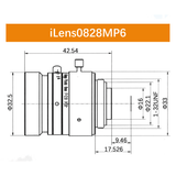 iCentral 1/1.8" 6MP C-Mount Low Distortion Industrial Machine Vision Lenses - Vision Datum