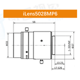 iCentral 1/1.8" 6MP C-Mount Low Distortion Industrial Machine Vision Lenses - Vision Datum