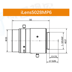 iCentral 1/1.8" 6MP C-Mount Low Distortion Industrial Machine Vision Lenses - Vision Datum