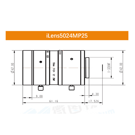 iCentral 1.2" 25MP C-Mount Low Distortion Industrial Machine Vision Lenses - Vision Datum