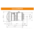 iCentral 1.2" 25MP C-Mount Low Distortion Industrial Machine Vision Lenses - Vision Datum