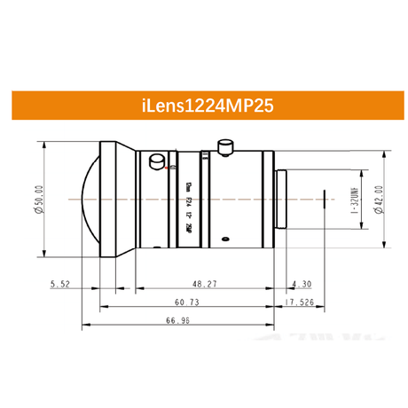 iCentral 1.2" 25MP C-Mount Low Distortion Industrial Machine Vision Lenses - Vision Datum