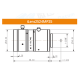 iCentral 1.2" 25MP C-Mount Low Distortion Industrial Machine Vision Lenses - Vision Datum
