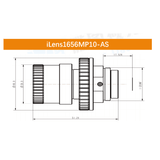 iCentral 2/3" 10MP C-Mount Anti-Shock Industrial Machine Vision Lenses - Vision Datum