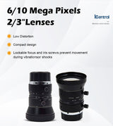 iCentral 2/3" 6MP C-Mount Industrial Machine Vision Lenses - Vision Datum