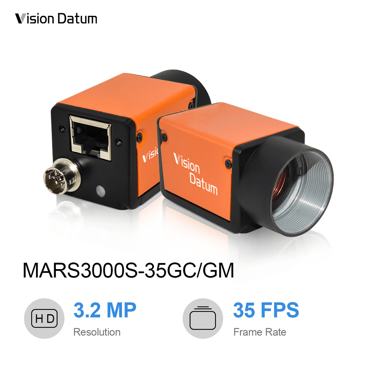 IMX265 3MP 35fps 3.45μm Global Shutter Camera Mars3000S-35gm/gc - Vision Datum