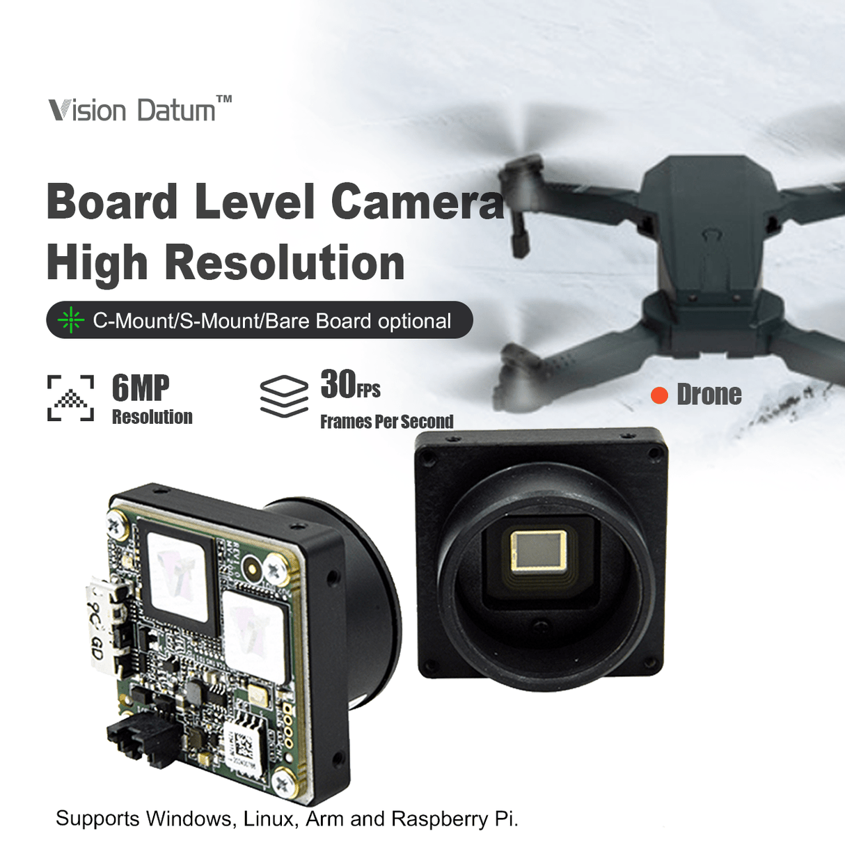 LEO 6000S-29uc-BL 6MP IMX178 29FPS 1/1.8" Rolling Shutter Camera - Vision Datum