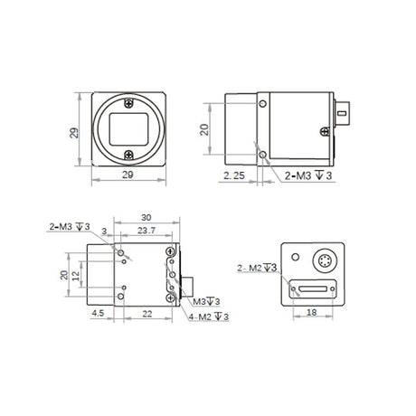 LEO2 1440S-250UC/UM 250FPS IMX273 1.6MP 3.45 μm 1/2.9" USB 3.0 Global Shutter Camera - Vision Datum