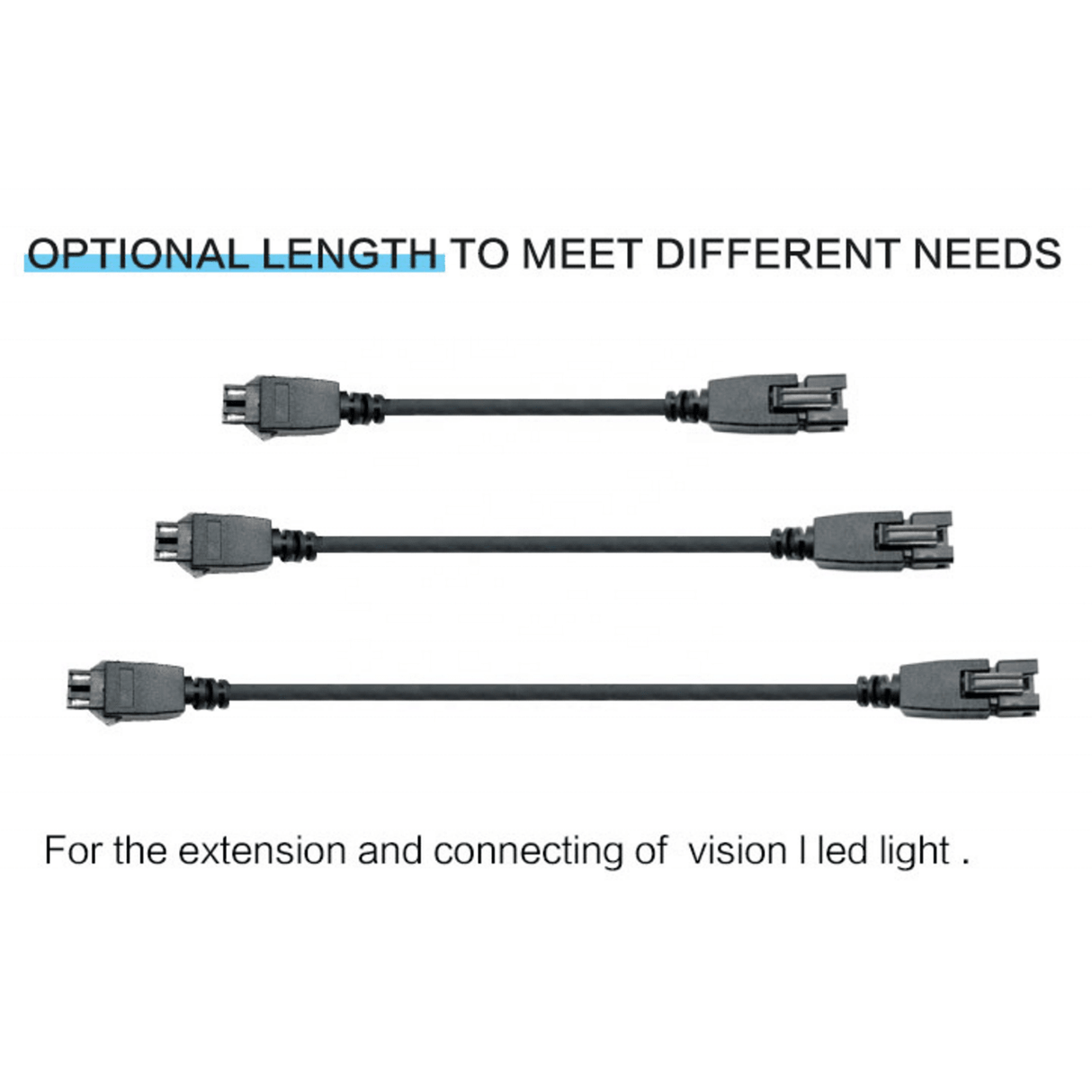 Light extension cables For 24V Bar Light - Vision Datum