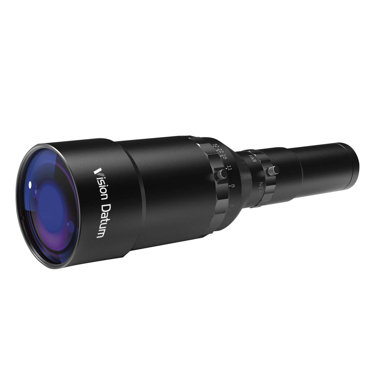 SWIR telephoto lens used for long range semiconductor inspection and material analysis in 400 to 1700nm infrared range