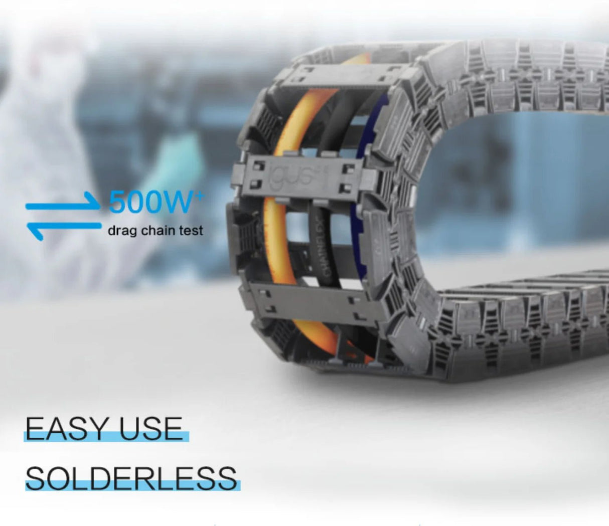 RJ45 with locking stud 10M GigE Cables High Flexibility Camera Data Cable - Vision Datum