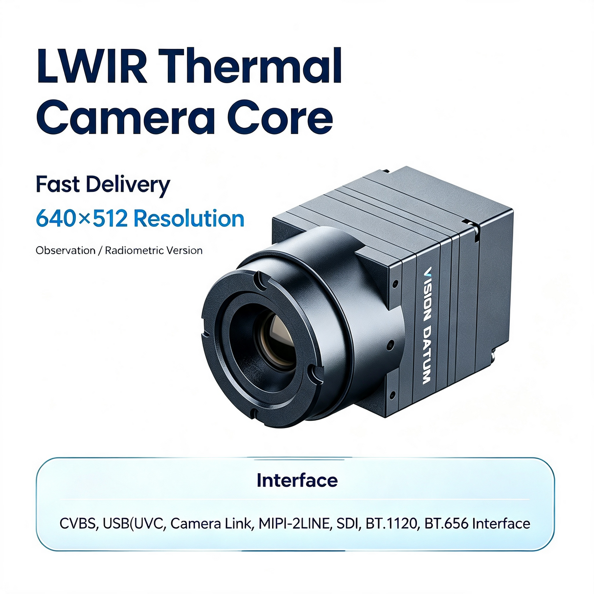 Fast Delivery 640×512 Thermal Imaging Core for UAV, Security, Industrial Temperature Measurement