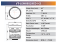 VT-LEM-CD-H2 4/3" 10MP C-Mount Fixed Lens 400–700nm – Low Distortion Industrial Lens - Vision Datum