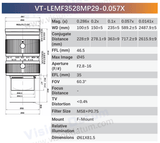 VT-LEMF-MP29 29MP F-Mount High Resolution Lens - Vision Datum