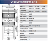 VT-LEMF-MP29 29MP F-Mount High Resolution Lens - Vision Datum