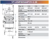 VT-LEMF-MP29 29MP F-Mount High Resolution Lens - Vision Datum
