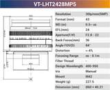 VT-LHF/T-MP5 5MP Large Format F/T Mount Lens for 4K Line Scan Cameras - Vision Datum