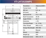 VT-LHF/T-MP5 5MP Large Format F/T Mount Lens for 4K Line Scan Cameras - Vision Datum