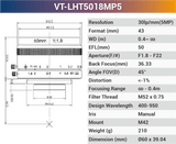 VT-LHF/T-MP5 5MP Large Format F/T Mount Lens for 4K Line Scan Cameras - Vision Datum