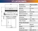 VT-LHF/T-MP5 5MP Large Format F/T Mount Lens for 4K Line Scan Cameras - Vision Datum